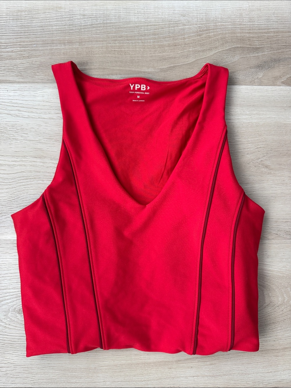 A&F - YPB Corset Slim V-Neck Tank Top